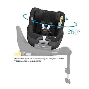 Cadeirinha De Bebê Para Carro Maxi-Cosi Pearl 360° Authentic Black