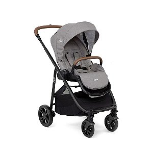 Carrinho De Bebê Joie Versatrax E Gray Flannel