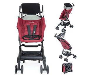 Carrinho De Bebê Kiddo Nano Vinho