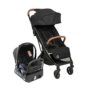 Carrinho de Bebê Maxi-Cosi Eva Trio Essential Black