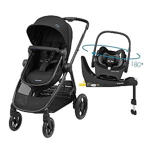 Carrinho Travel System Maxi-Cosi Anna³ Trio Isofix Essential Black