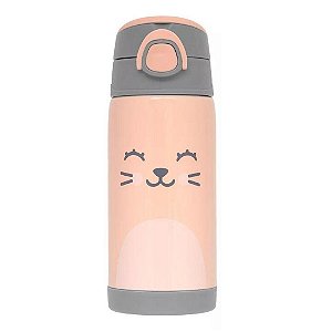 Copo Térmico Com Canudo Infantil Buba Gumy Nude 400ML