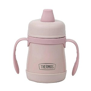 Copo Térmico Infantil Thermos Rosa Inox 210ml