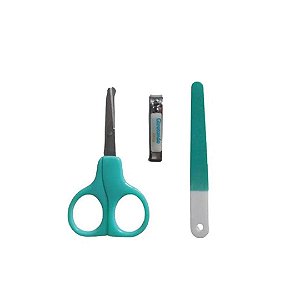 Cortador + Tesourinha & Lixa de Unhas Para Bebês Girotondo
