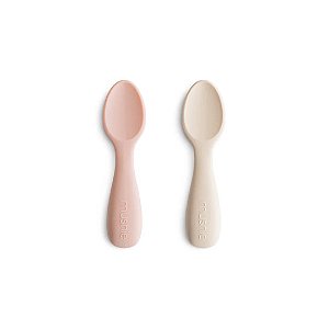 Kit de Colheres Para Bebês Mushie Blush e Shifting Sand - BR
