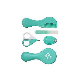 Kit de Cuidados e Higiene do Bebê Petit Pia 5 Peças Verde
