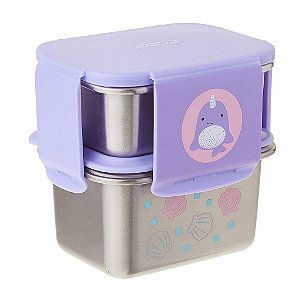 Kit Lanche Aço Inoxidável Skip Hop Zoo Baleia Narval