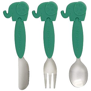 Kit Talheres Marcus & Marcus 3 Peças Elefante - BR