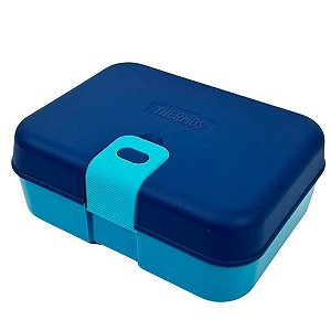 Lancheira Thermos Bento Box Kids 8 Peças Azul