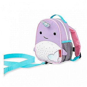 Mochila Com Guia De Segurança Skip Hop Zoo Baleia Narval