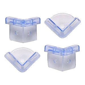 Protetor Infantil Para Cantos e Quinas Safety 1st Transparente - 4 Peças