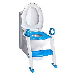 Redutor de Assento Infantil Para Vaso Sanitário Com Degrau Azul - Clingo