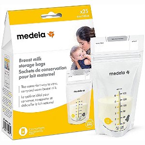 Sacos Para Armazenar Leite Materno Easy Pour Medela - 25 Unidades