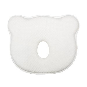 Travesseiro Infantil Viscoelástico Buba Ursinho Branco +0m