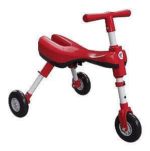 Triciclo Dobrável Infantil Bimba Vermelho