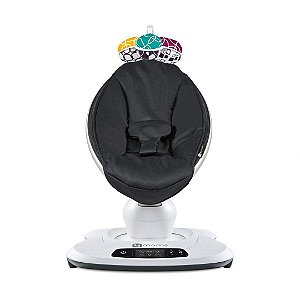 Cadeira De Balanço Mamaroo 4MOMS Para Bebês 4.0 Preta Clássica