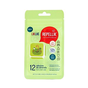 Adesivos Repelentes de Citronela LikLuc Repellik