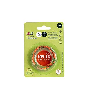 Pulseira Repelente de Citronela Repellik LikLuc