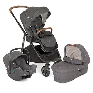 Carrinho De Bebê Joie Combo Versatrax Cycle Cinza Shell Gray