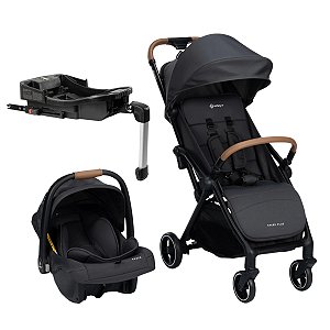 Carrinho de Bebê Travel System Safety 1st Spark Plus Trio Isofix Black Graphite