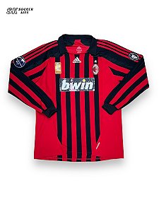 Camisa Milan 2007/08 Home ML - Maldini de Jogo | Champions League