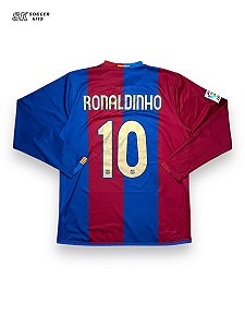 Camisa Barcelona 2006/07 Home - Ronaldinho ML