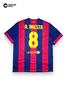 Camisa Barcelona 2014/15 Home - Iniesta