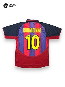 Camisa Barcelona 2003/04 Home - Ronaldinho