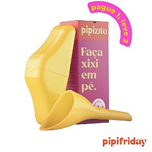 COMPRE 1, LEVE 2: Pipizito Funil Urinário Reutilizável - Amarelo