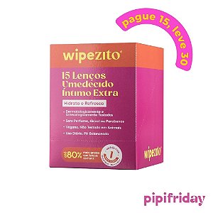 COMPRE 15, LEVE 30: Wipezito Lenço Umedecido Unitário
