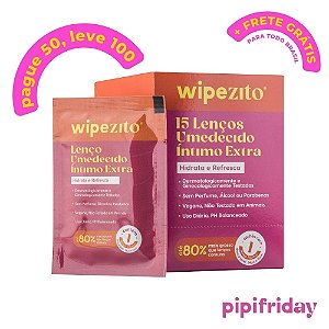 COMPRE 50, LEVE 100: Wipezitos Lenço Umedecido Unitário