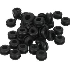 Grommet Preto Para Haste da Agulha c/ 20 unidades ( Mod. Pneu )