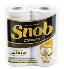 Papel Toalha Snob  com 02 Rolos - 120 toalhas