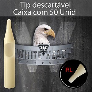 Tip Curto / Ponteira 05RL Traço - Caixa c/ 50 unidades - White Head