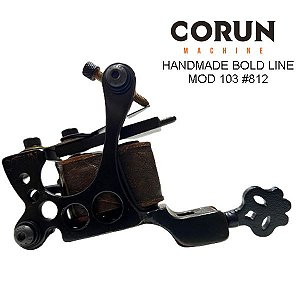 Máquina de Bobina Corun Tattoo  Handmade Black Bold Line - Modelo 103 #812