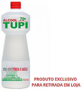 ÁLCOOL LÍQUIDO 70 1L - TUPI (01 UNIDADE)