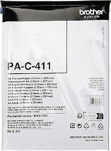 Papel térmico A4, para PJ763, PJ773 e PJ863, PAC411, Brother - PT 100 UN