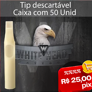 50 unidades - PONTEIRA 15MG PINTURA white head