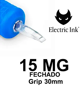 15MG/ PINTURA - Biqueira Descartável Flat Round Magnum - 30mm - Crystal