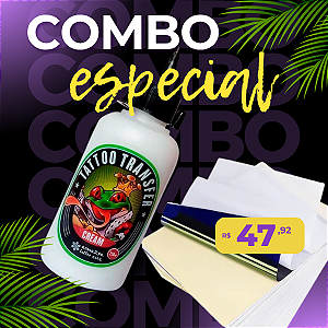 KIT 01 TRANSFER . CREAM 250ML AMAZON + 05 FOLHAS DE PAPEL HECTOGRAFICO