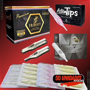 11MG/RM Ponteira Descartável  Tips P/ Tatuagem - 50 unidades avulsas