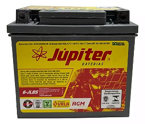 Bateria Moto Jupiter 6 Ah Ampéres Bros Start Fan Titan 160