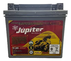 Bateria 5 Ampéres Júpiter 5lbs Honda Cg 125/150 Titan Fan 125/150