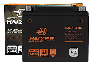 Bateria 12 Ah Ampéres Haizer HZRX12-BS Bmw Gs F850 2017 2017 2018 2019 2020 Ytx12-bs Direito