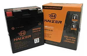 Bateria 12 Ah Ampéres Haizer HZRX12A-BS Cb450 Cbr450 Sr Cb500 Cb650 Cb400