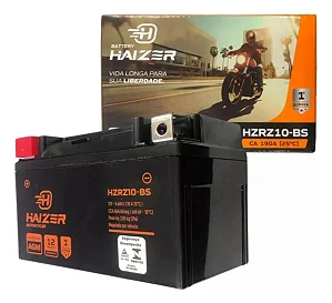 Bateria 10 Ah Ampéres Haizer HZRZ10-BS Honda Hornet Cb 500 F / Cb 500 X