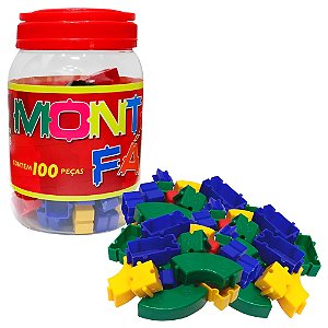 Blocos de Montar Jogo 1000 Peças Monte Fácil Brinquedo Educativos