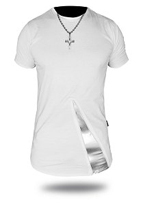 Camiseta Slim Fit Prateada
