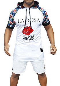 Camiseta com capuz La Rosa