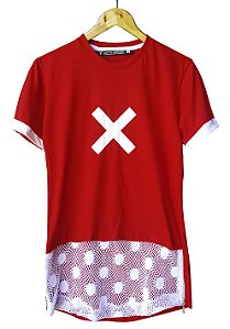 Camiseta Crochê Vermelha